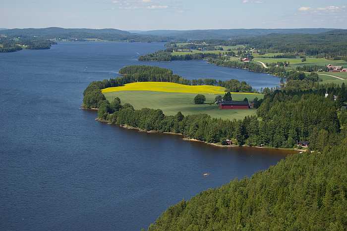 Der See Rødenessjøen - viel Platz auf einem kaum beangelten See